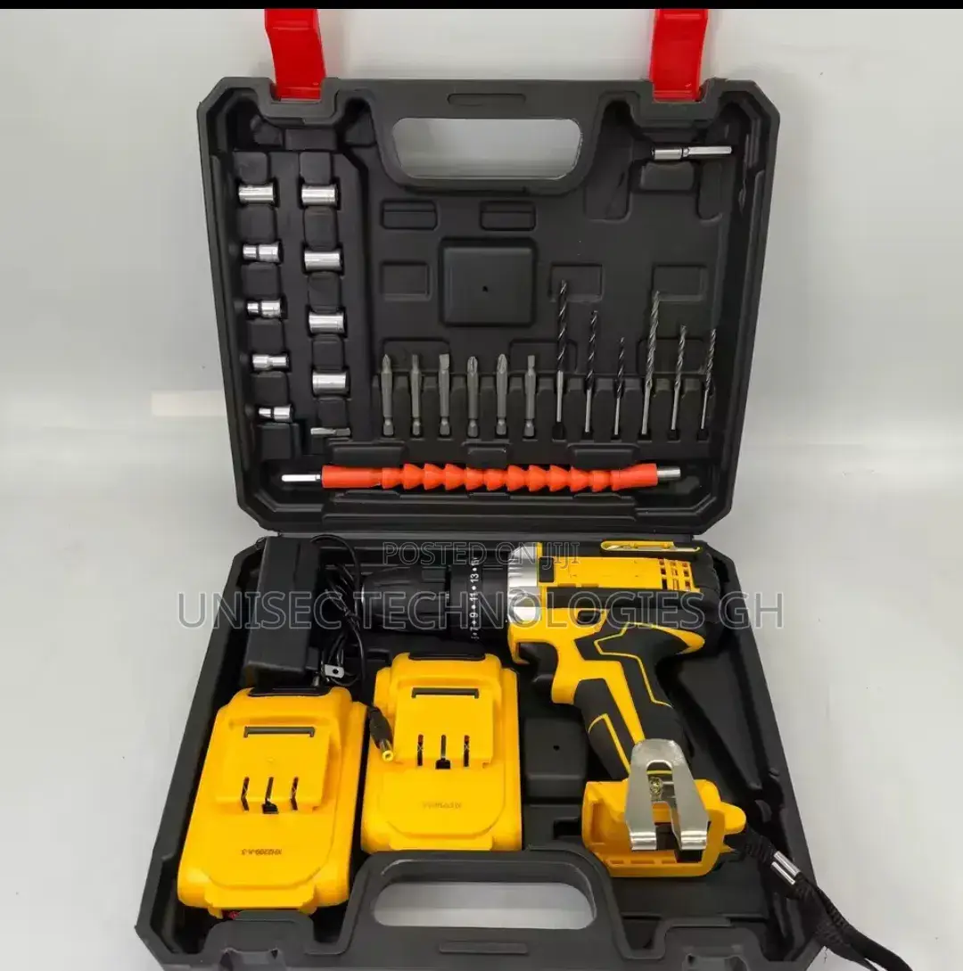 Cordless Drill and Screw Set Machine ( 2 Lithium Batteries)