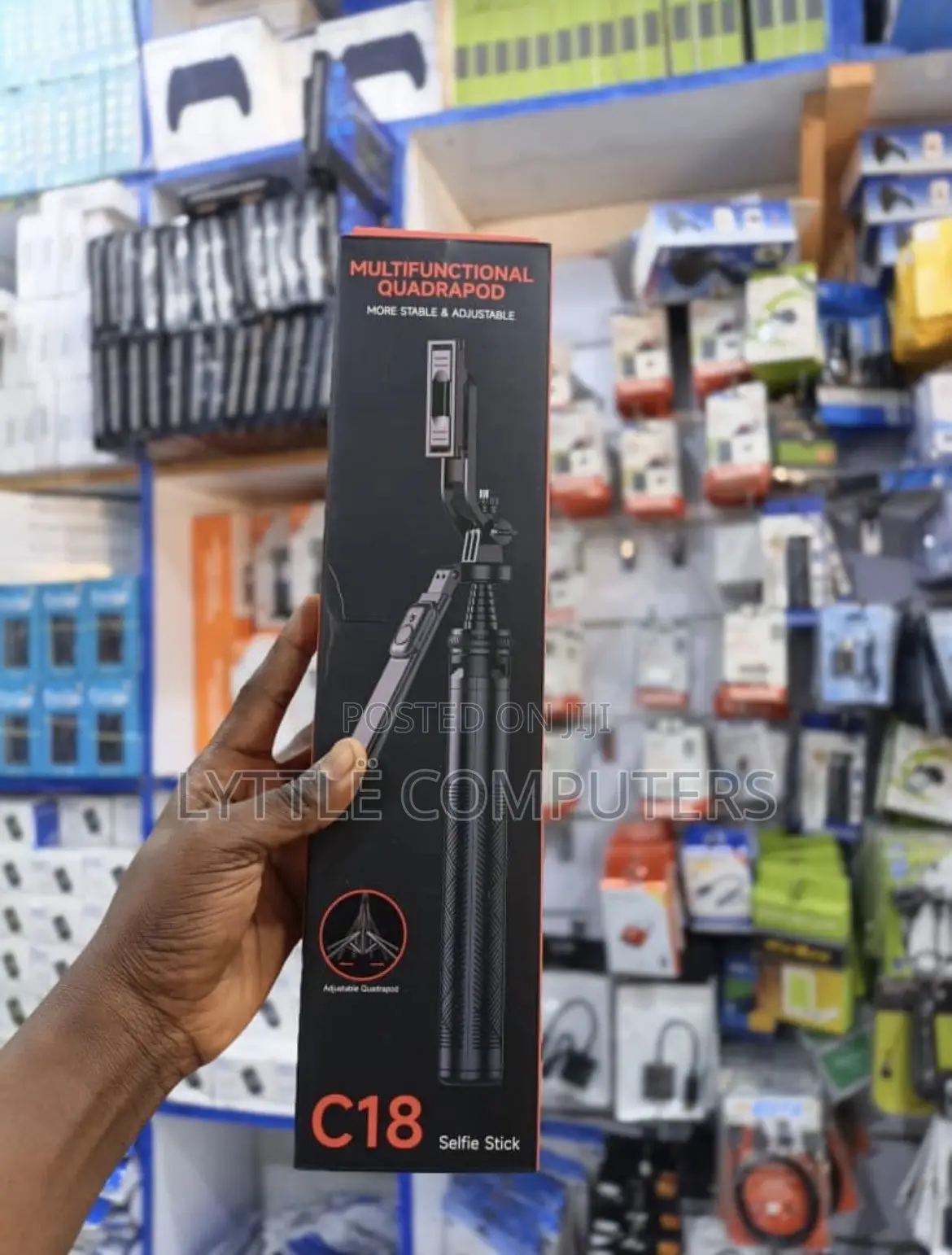 Multifunctional Quadrapod Selfie Tripod