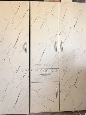 Luxury White Marble-Finish Wardrobe | Modern Design | for Sale