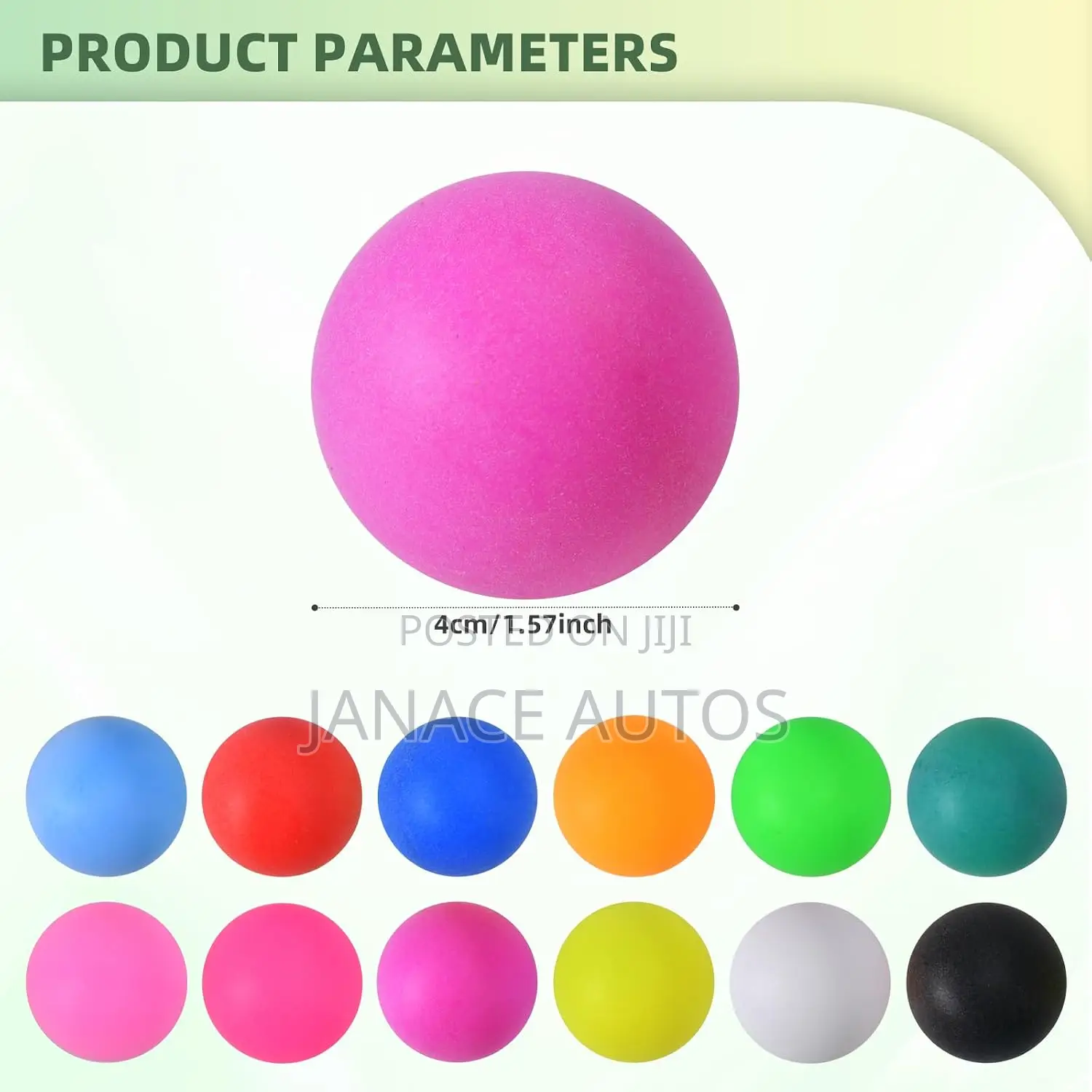 WHEELIO Ping Pong Balls Plastic Table Tennis Ball