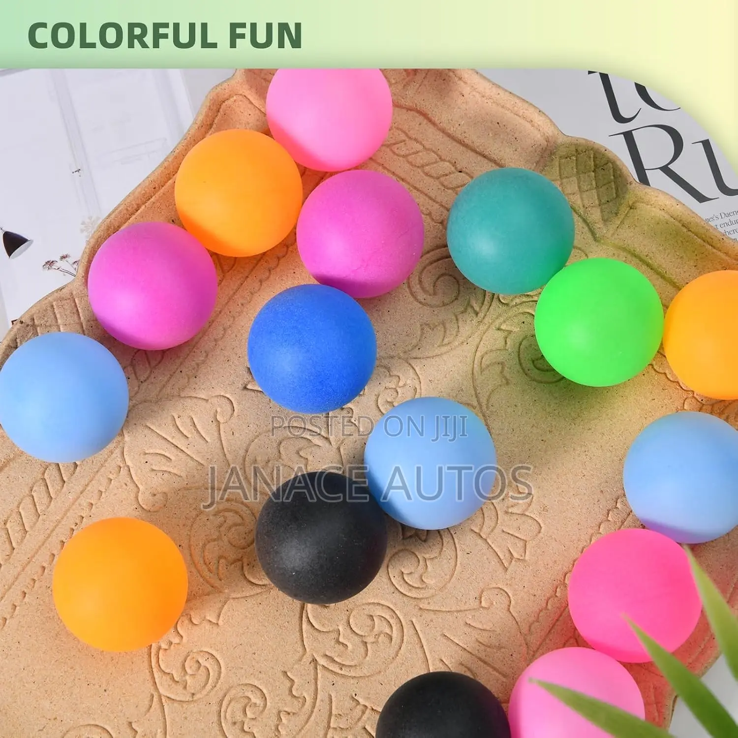 WHEELIO Ping Pong Balls Plastic Table Tennis Ball