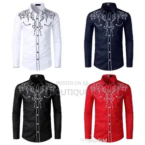 # Embroidery Men's Long Sleeve Shirts – Stylish Classy