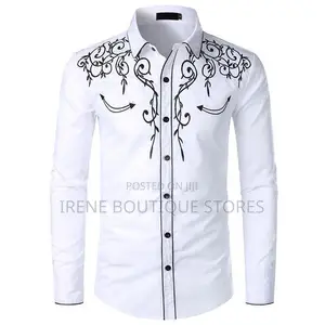 # Embroidery Men's Long Sleeve Shirts – Stylish Classy