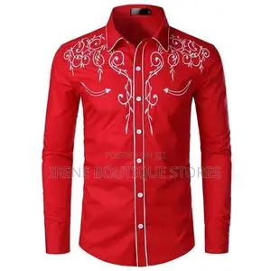 # Embroidery Men's Long Sleeve Shirts – Stylish Classy
