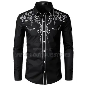 # Embroidery Men's Long Sleeve Shirts – Stylish Classy