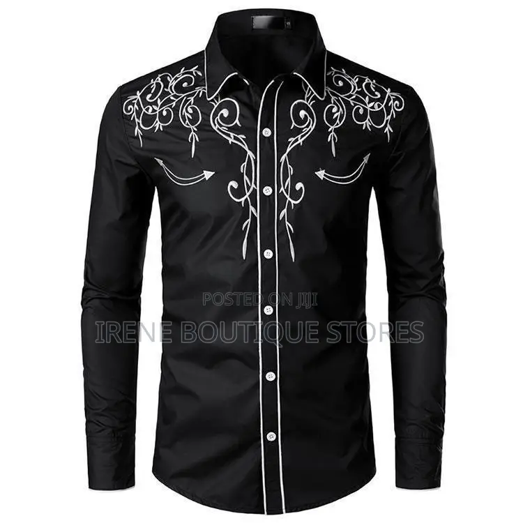 # Embroidery Men's Long Sleeve Shirts – Stylish Classy