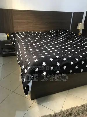 Elegant Dark Wood Bed Frame