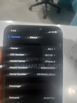 Apple iPhone X 64 GB Black