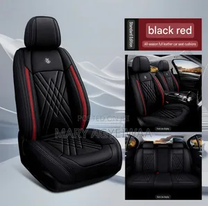 Premium Leather 5-Seater Car Seat Cover Set + Steering Cover