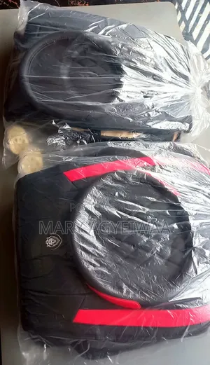 Premium Leather 5-Seater Car Seat Cover Set + Steering Cover