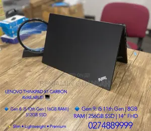 Laptop Lenovo ThinkPad X1 Carbon 16GB Intel Core i5 SSD 512GB