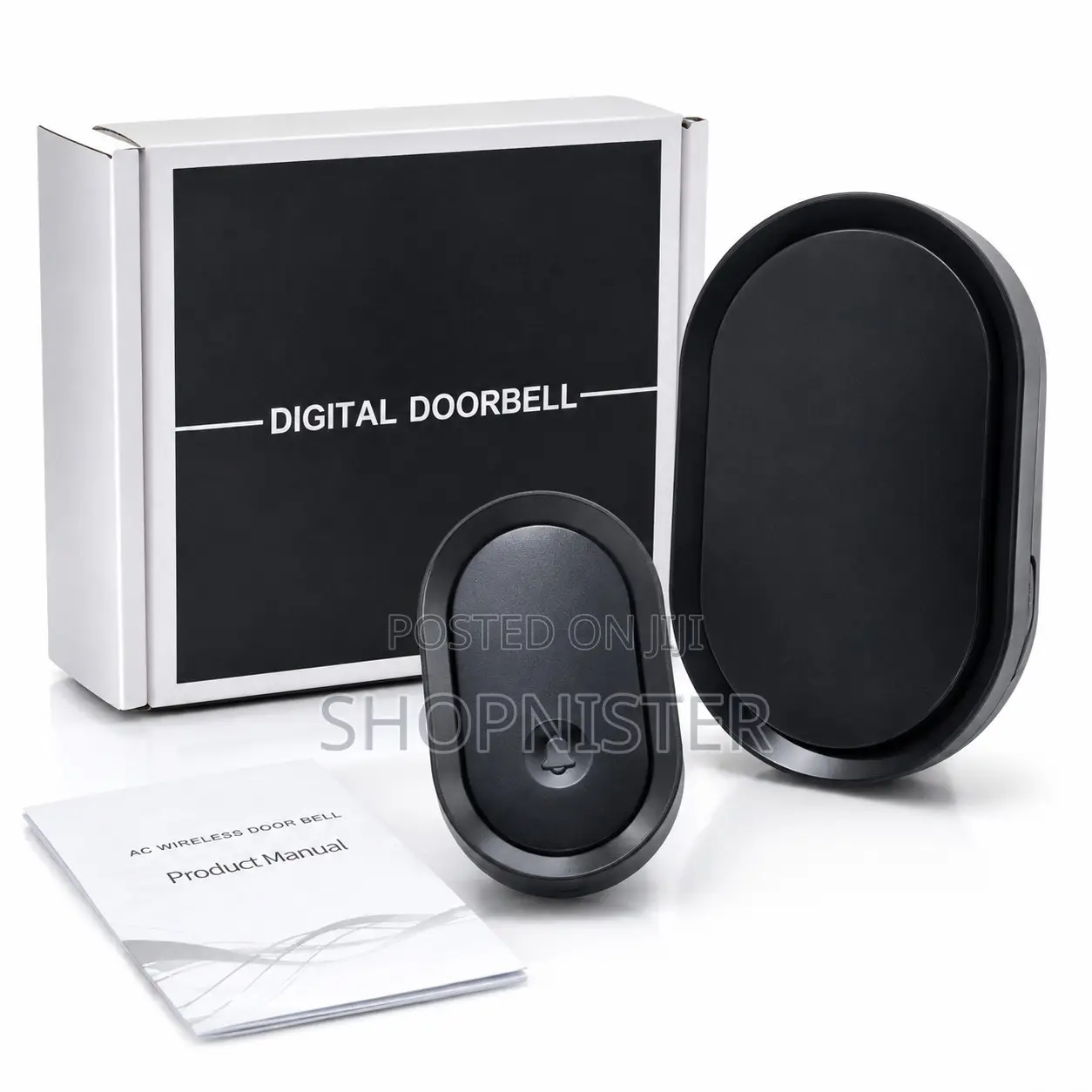 300M CACAZI Wireless Doorbell – AC Plug-in Chime With Push Button