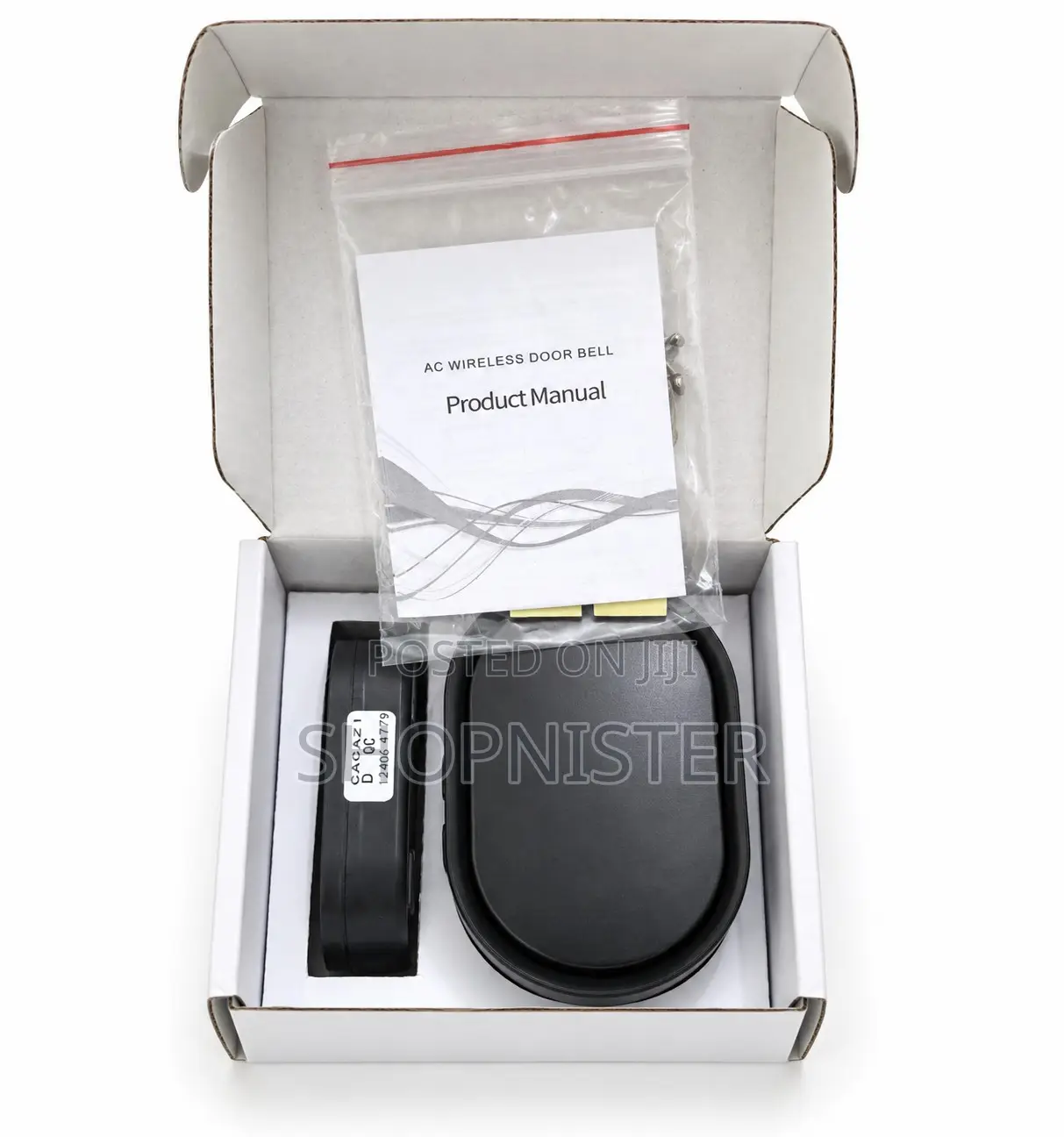 300M CACAZI Wireless Doorbell – AC Plug-in Chime With Push Button