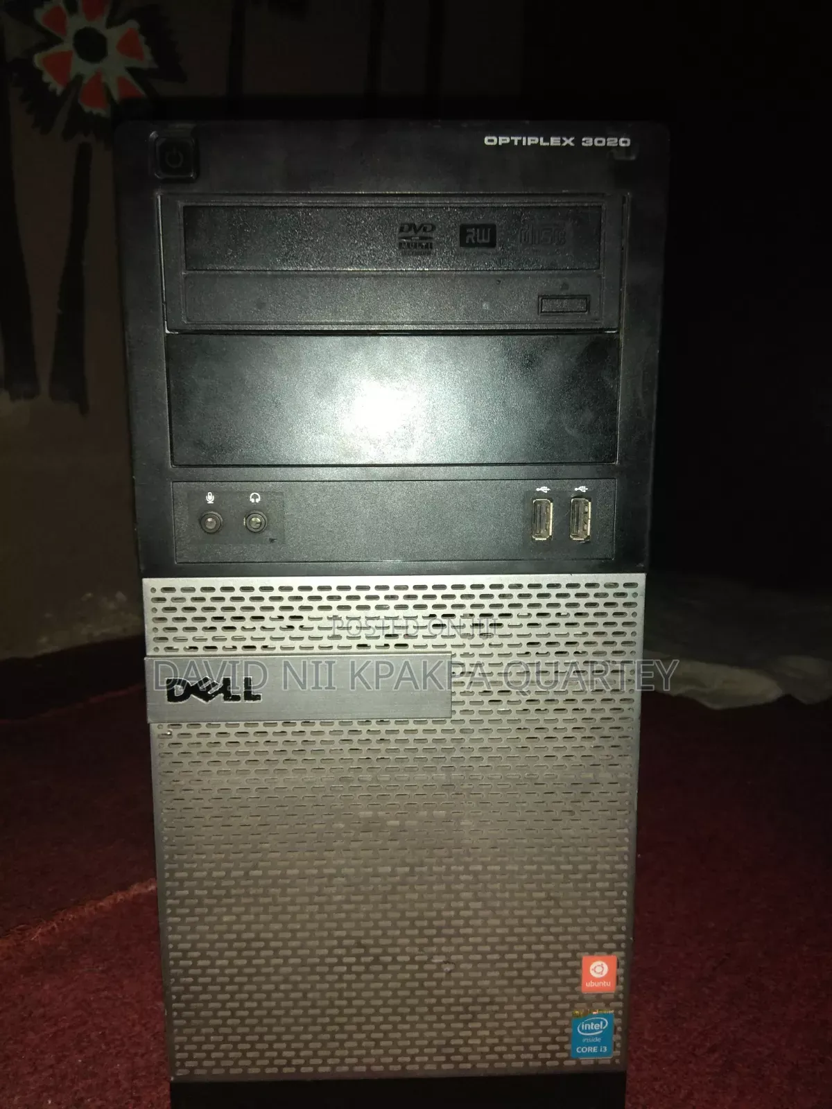 Desktop Computer Dell OptiPlex 3020 4GB Intel Core i3 HDD 256GB
