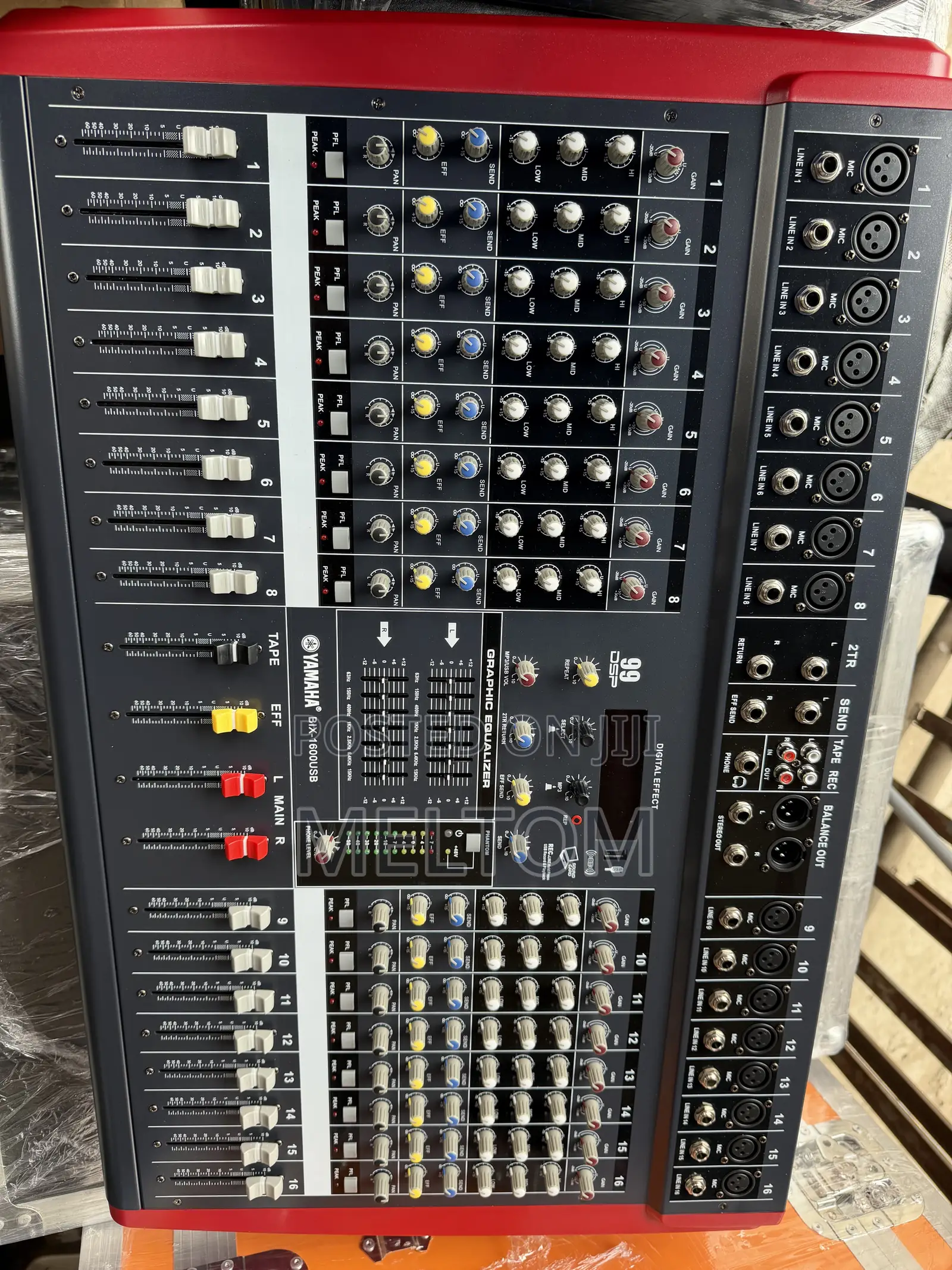 This Is the Yamaha BIX-1600USB 16Channels Powered Mixer 3000W
