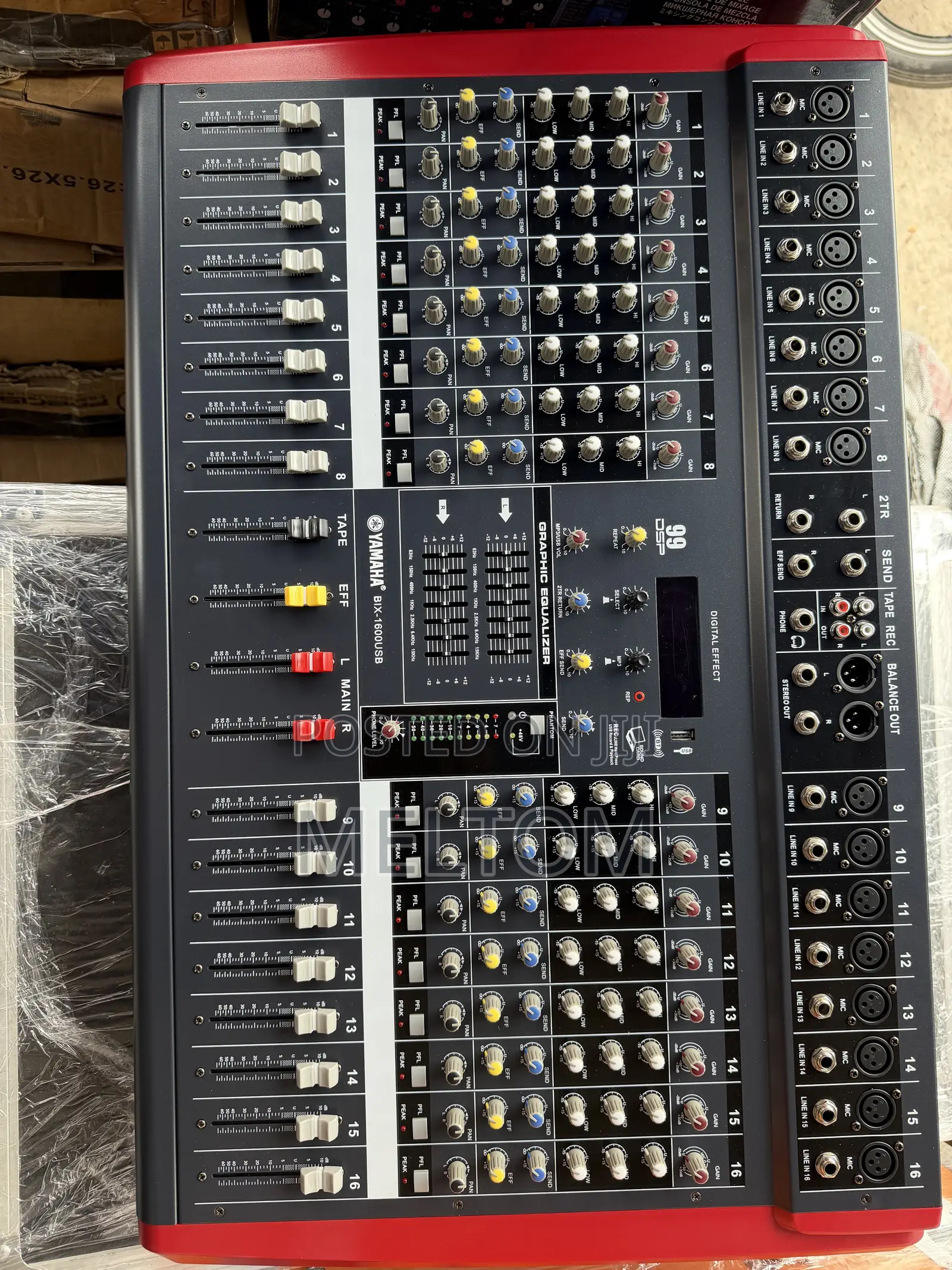This Is the Yamaha BIX-1600USB 16Channels Powered Mixer 3000W