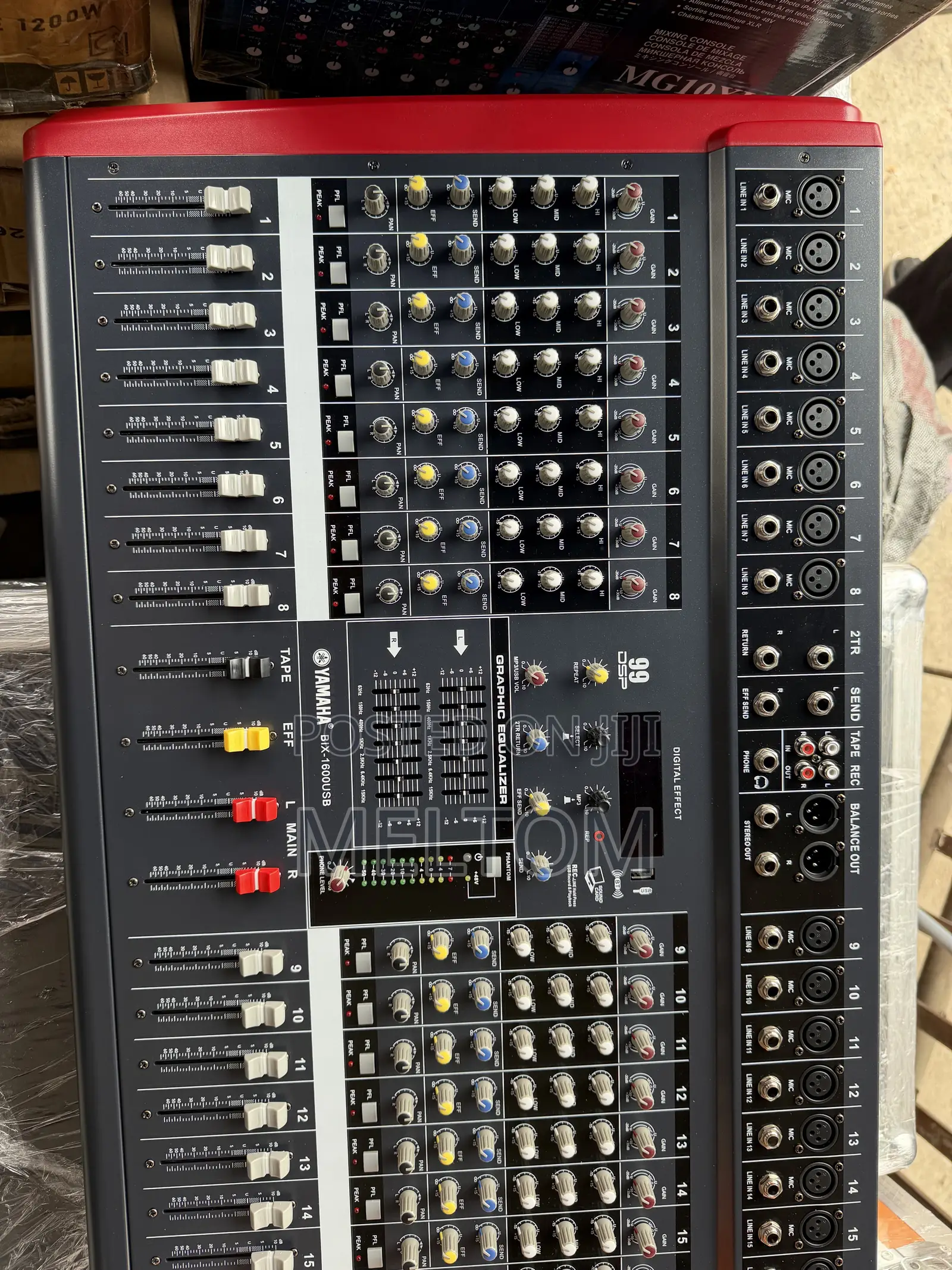 This Is the Yamaha BIX-1600USB 16Channels Powered Mixer 3000W