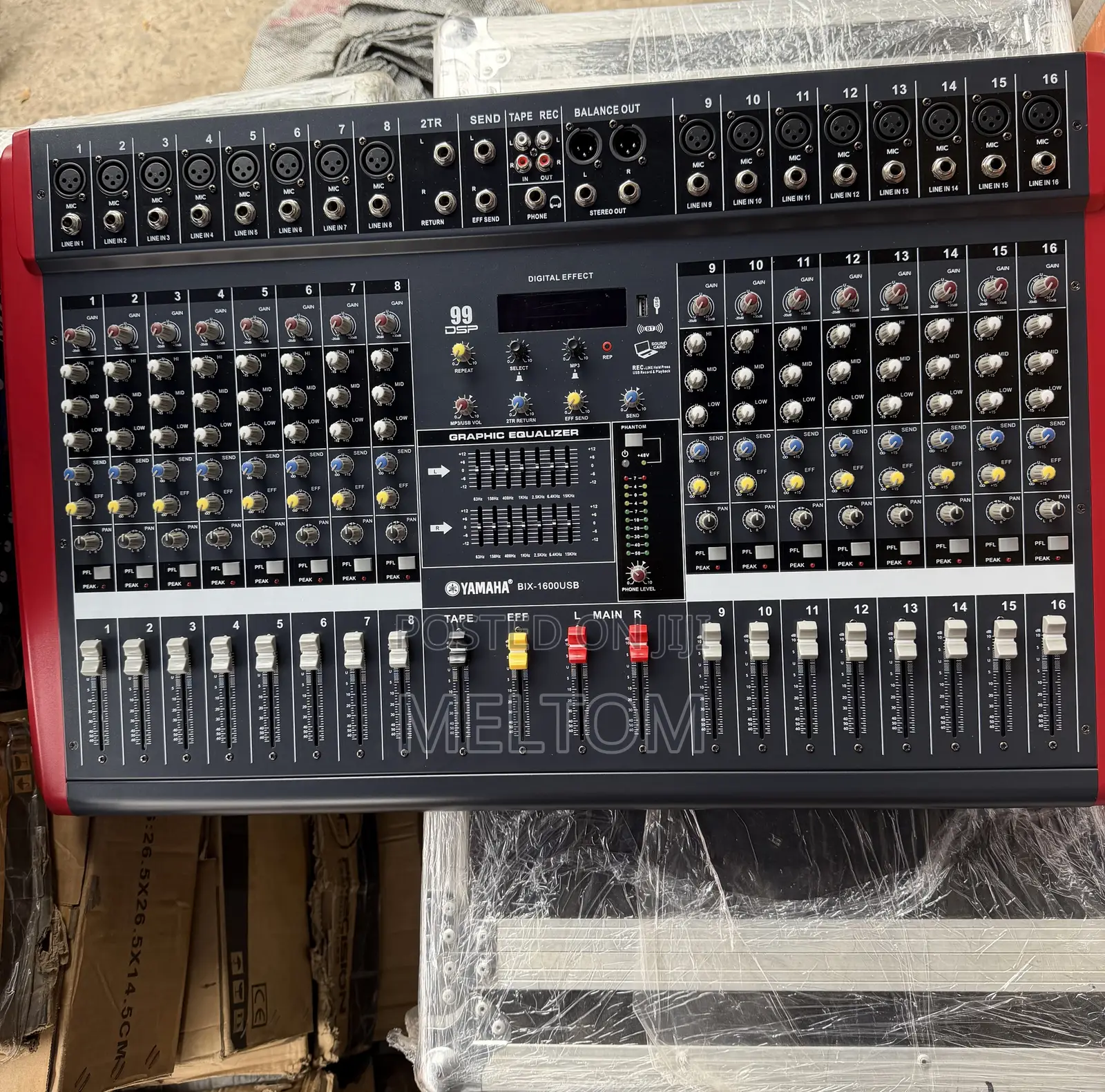 This Is the Yamaha BIX-1600USB 16Channels Powered Mixer 3000W