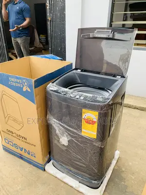 Hot  Deals Nasco 8KG Top Load Fully Suto Washing Machine (NASTL-B80)