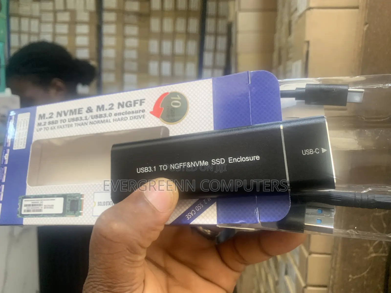 M.2 NVMe NGFF SSD Enclosure (USB 3.1 / Type-C)