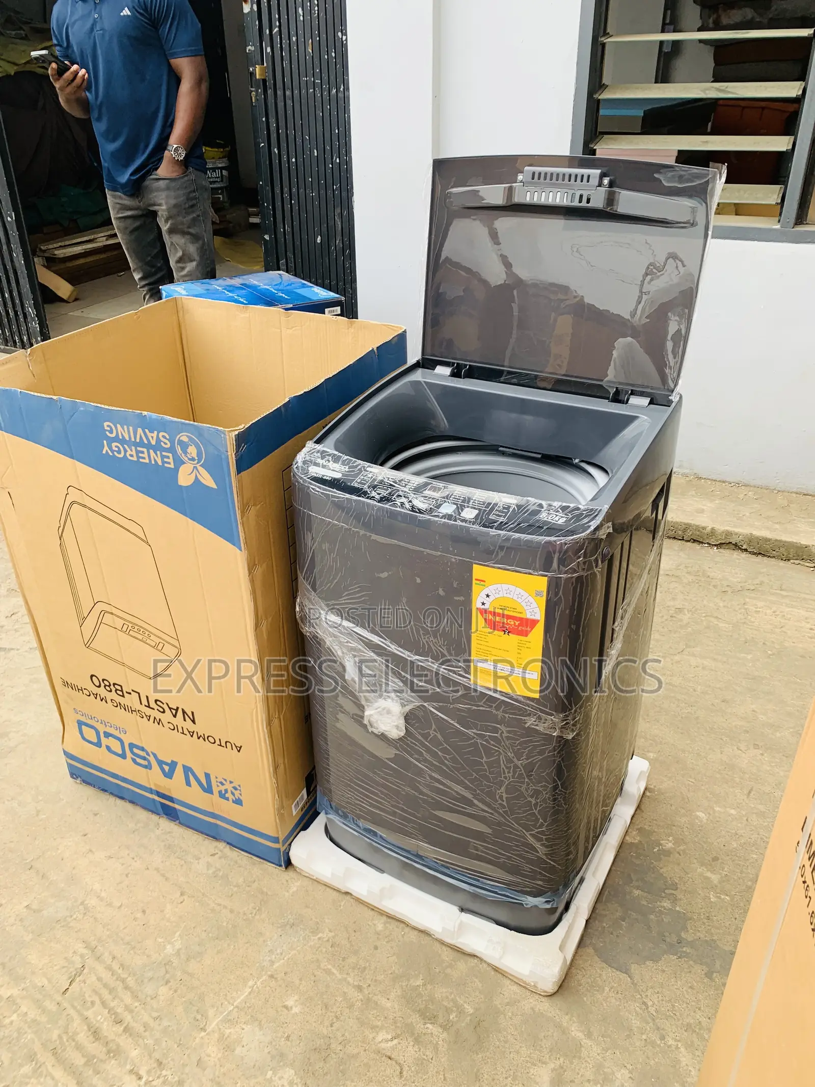 Lovely New Nasco 8KG Top Load Fully Auto Washing Machine (NASTL-B80)