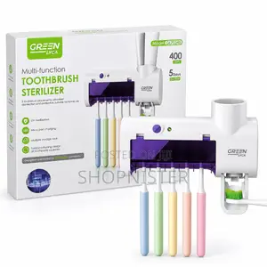 UV Toothbrush Sterilizer – 5-Slot Wall-Mounted Toothbrush Holder
