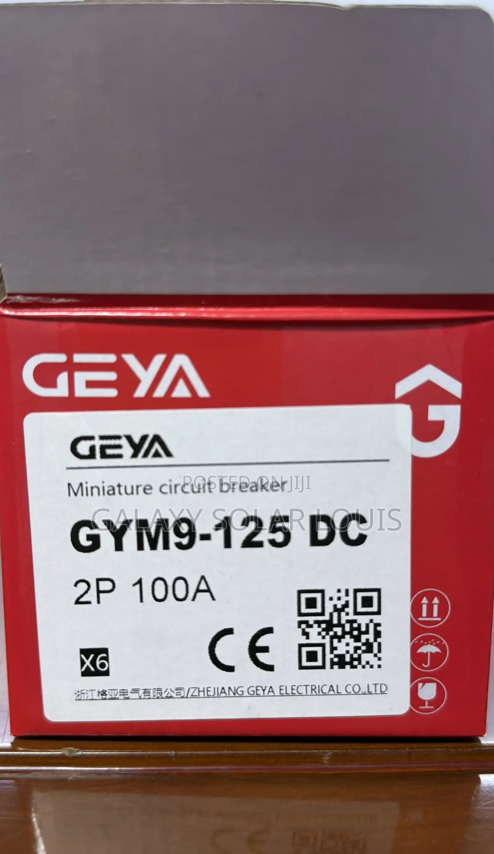 100A DC Breaker for PV and Battery