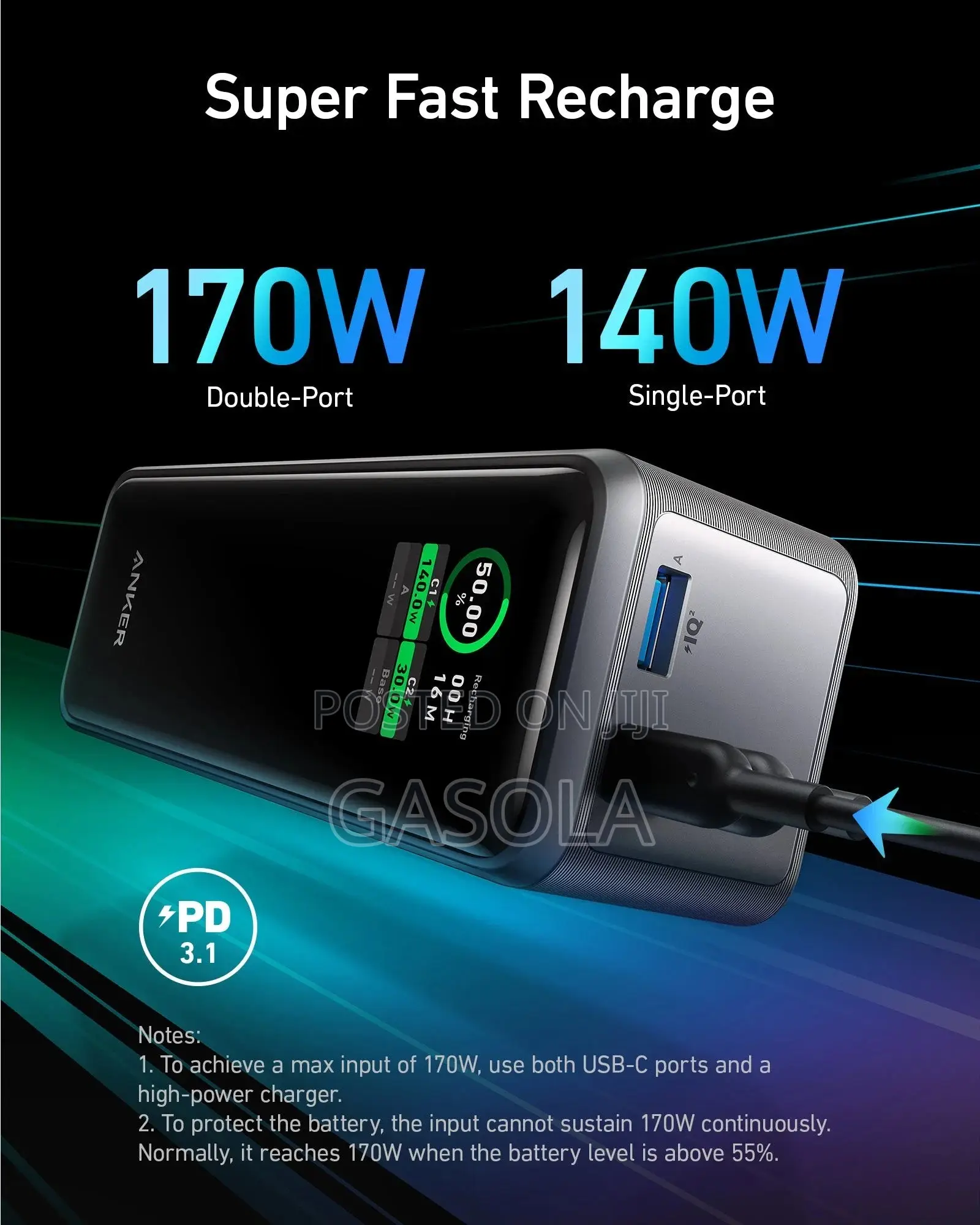 Anker Prime 27,650mAh With 100W Charging Base