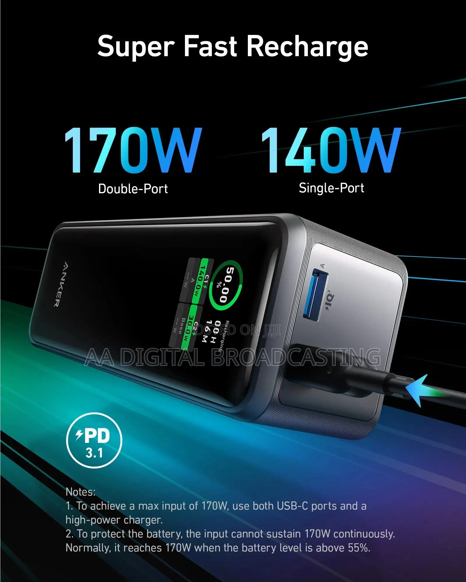 Anker Prime 27,650mAh With 100W Charging Base