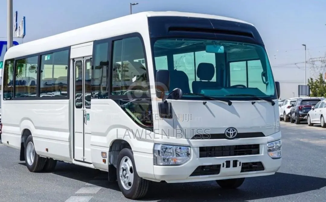 New Toyota Coaster 2025 White