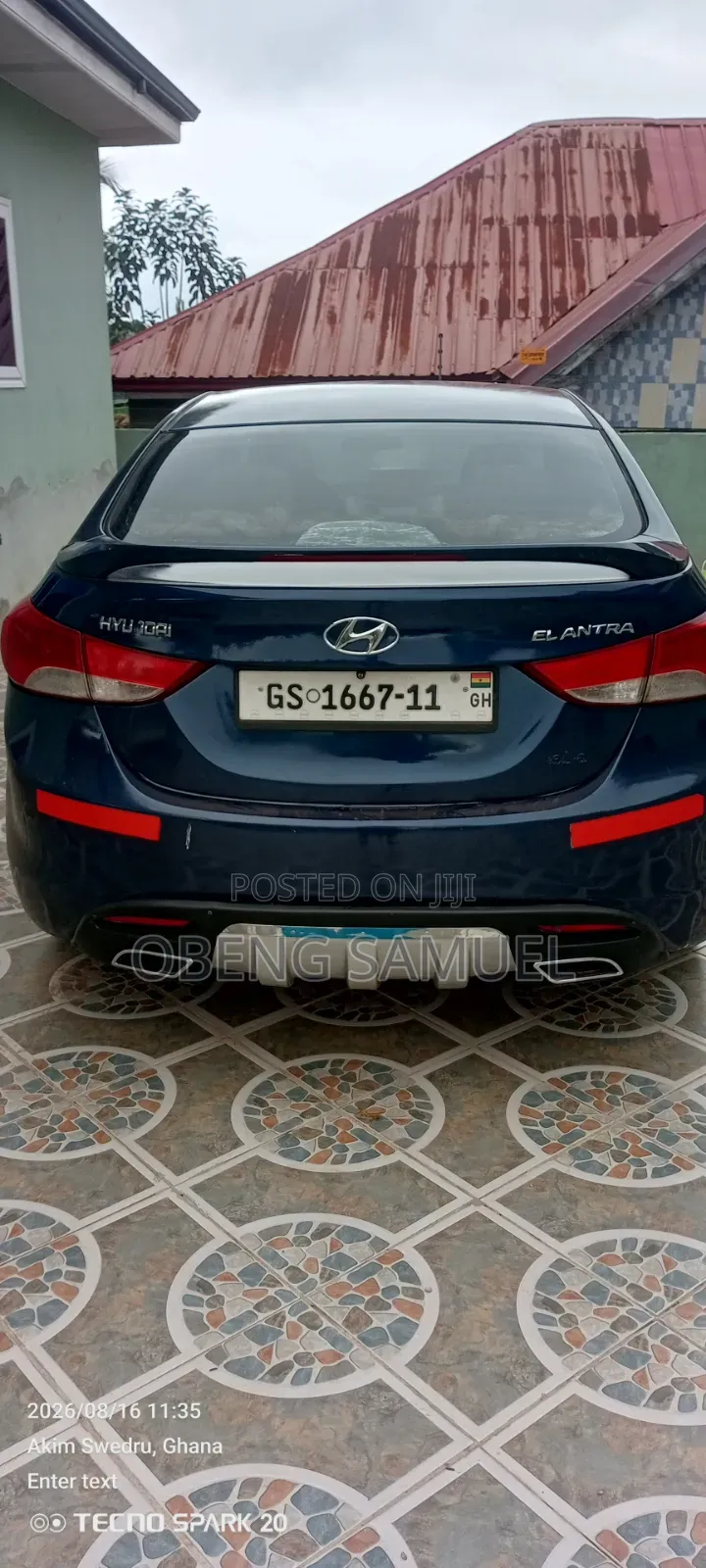 Hyundai Elantra 2011 Blue