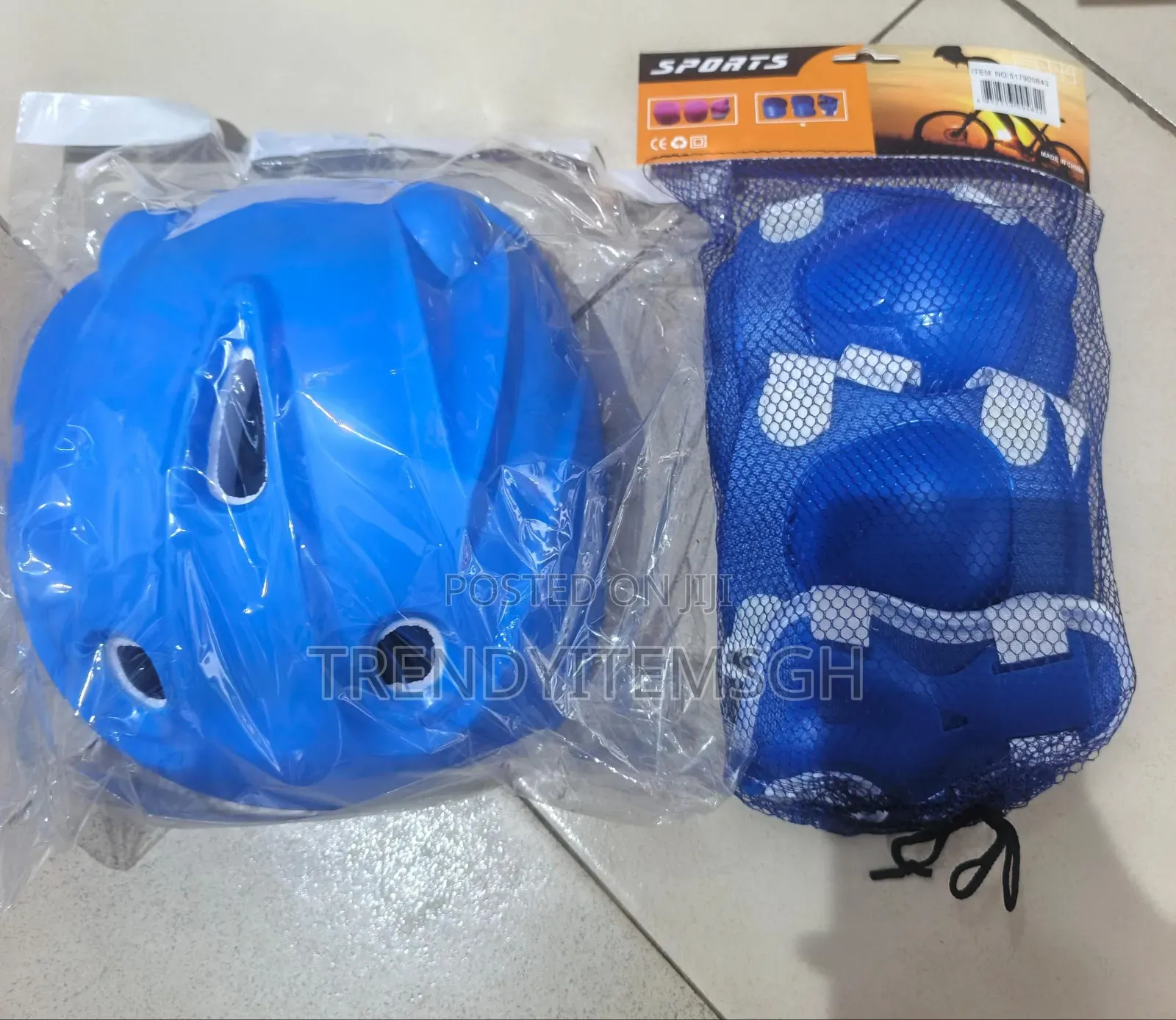 Elbow Knee Pad Helmet Kids Protective Sports Gear Set