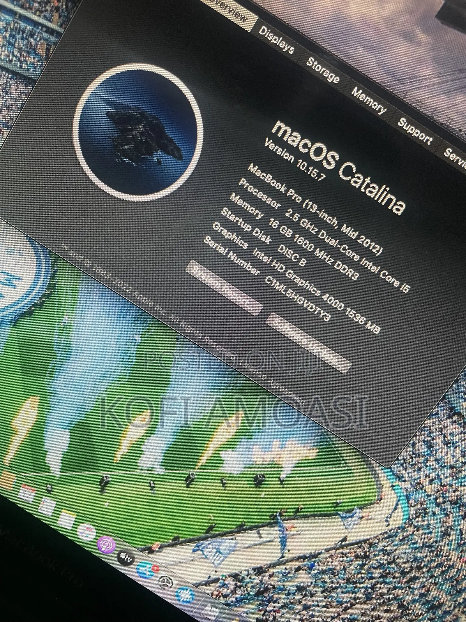 Laptop Apple MacBook 2012 16GB Intel Core i5 SSD 500GB