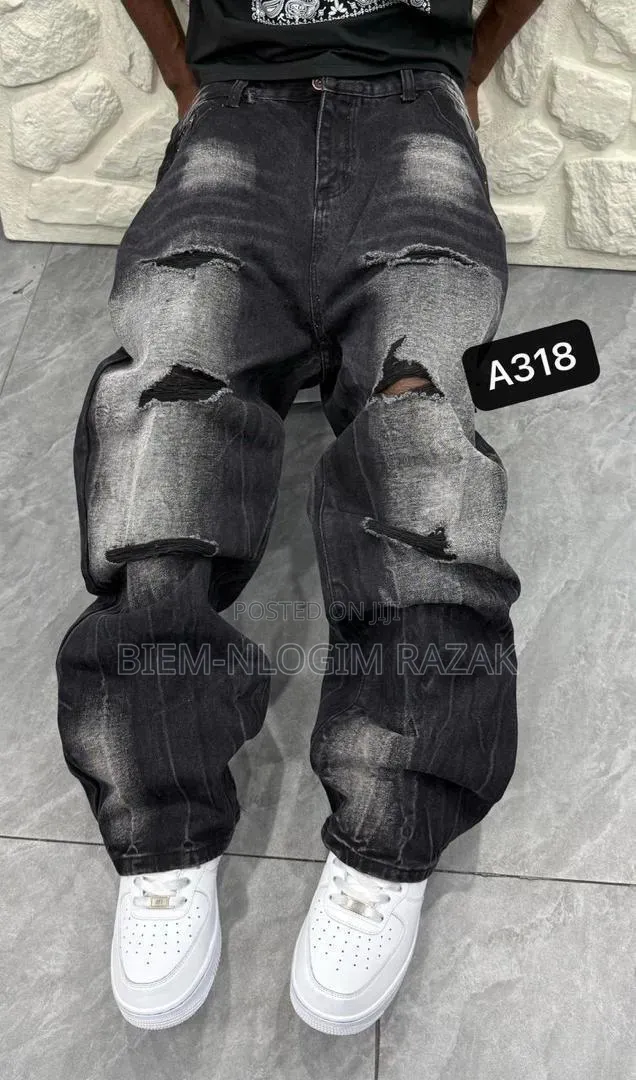 High Quality Diamond Stones Chrome Heart Baggy Jeans