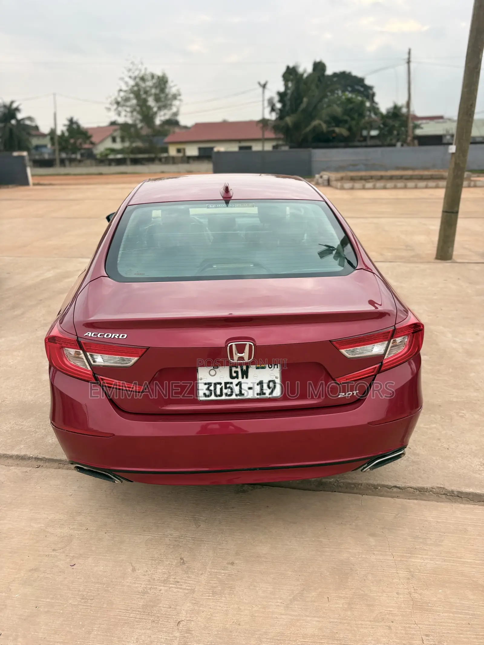 Honda Accord Sport (2.0L 4cyl Turbo 10A) 2019 Red