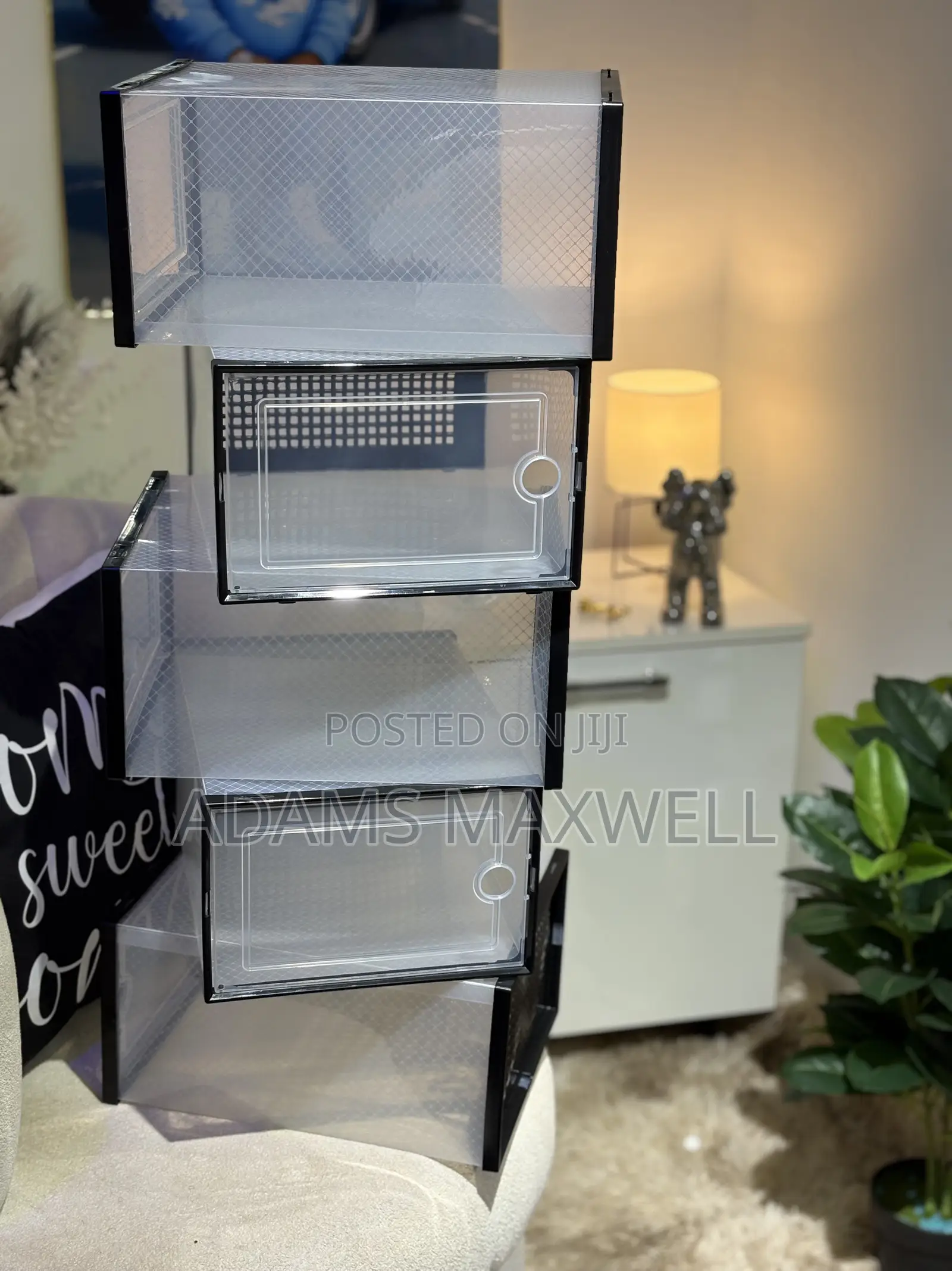 Transparent Sneakers Storage Boxes