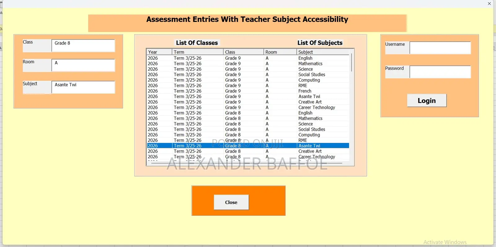 School Management System