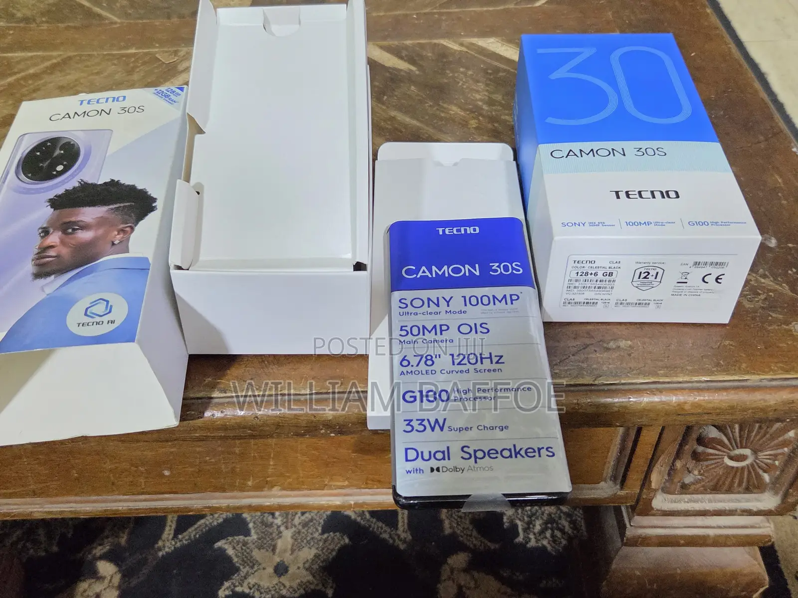 Tecno Camon 30S 128 GB Black