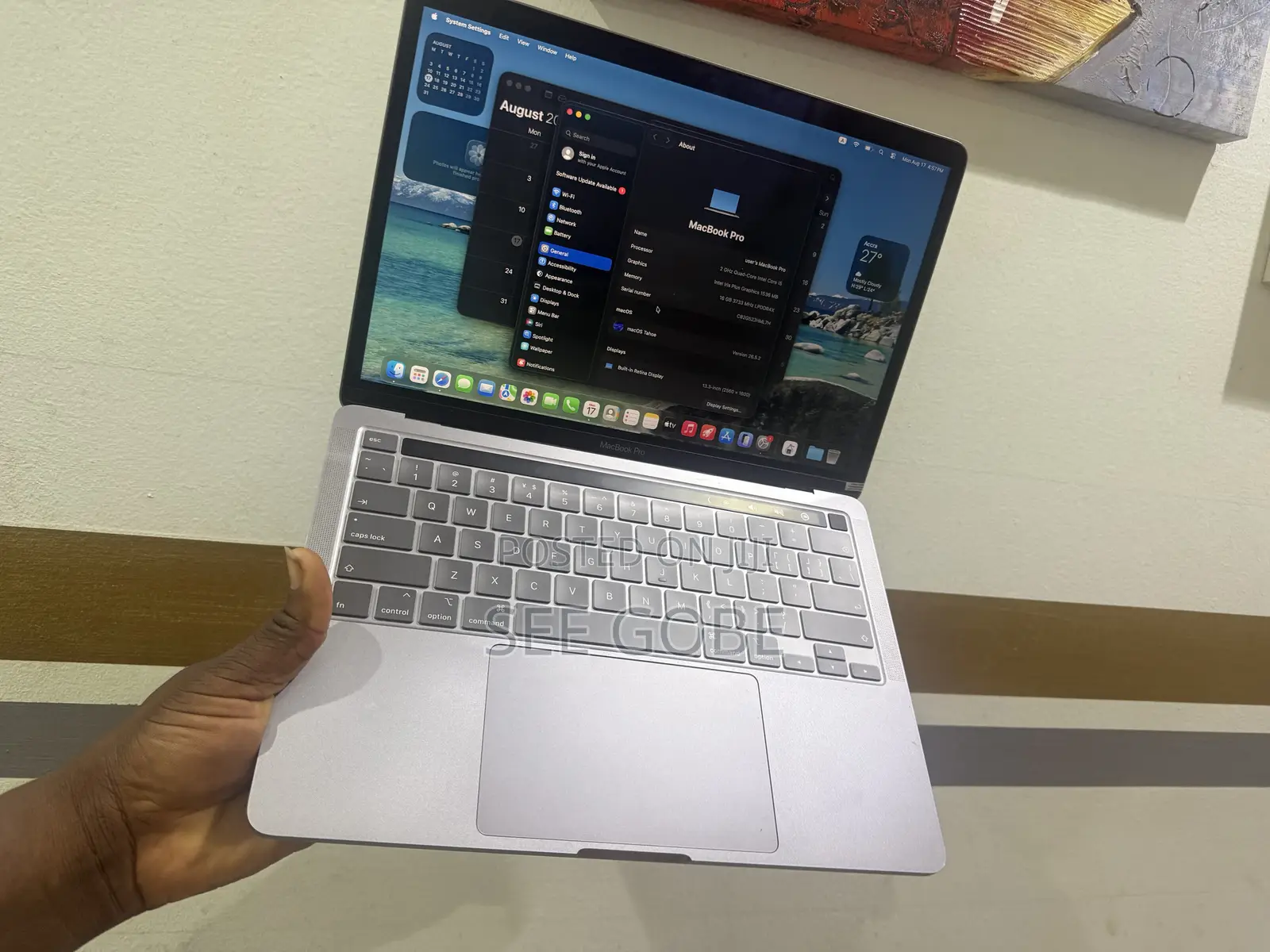 Laptop Apple MacBook Pro 2020 16GB Intel Core i5 SSD 512GB