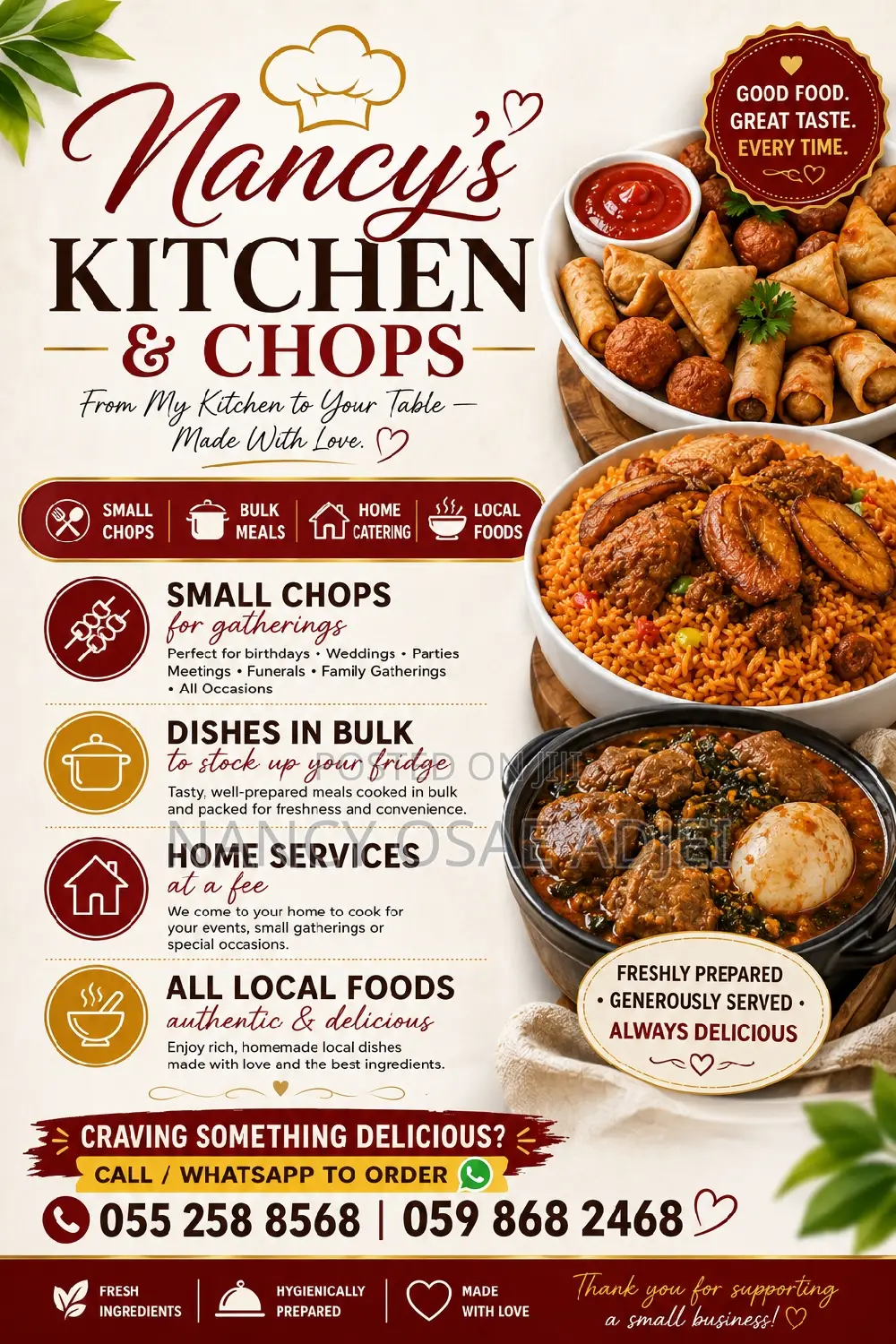 Nancy's Kitchen and Chops