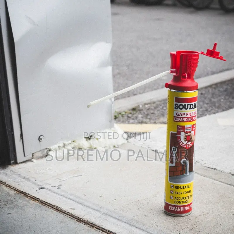 Soudal Expanding PU Foam, 750ml - Gap Filler for Doors, Windows Works