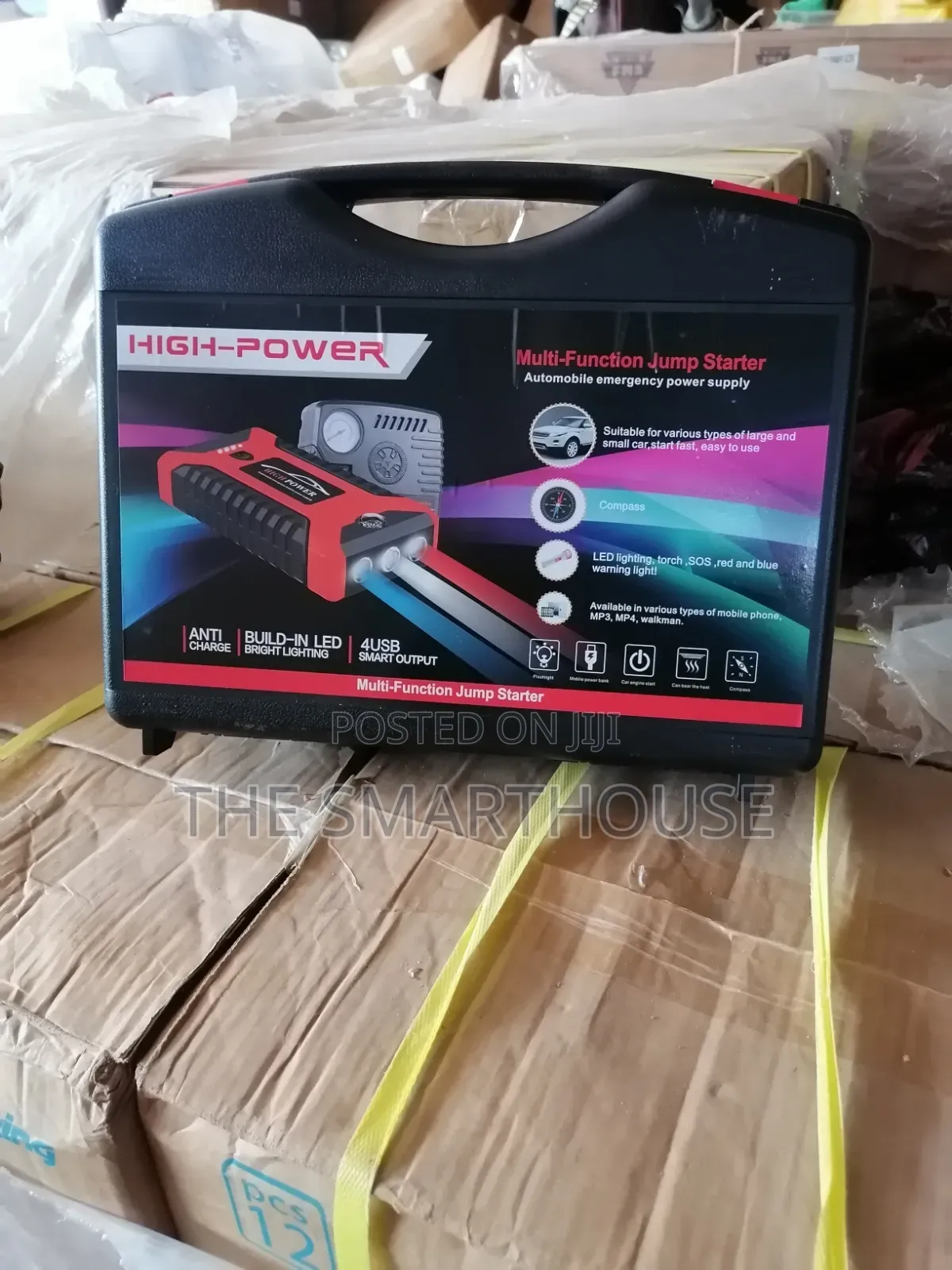 Smart Battery Car Jumper Starter With Tire Inflator