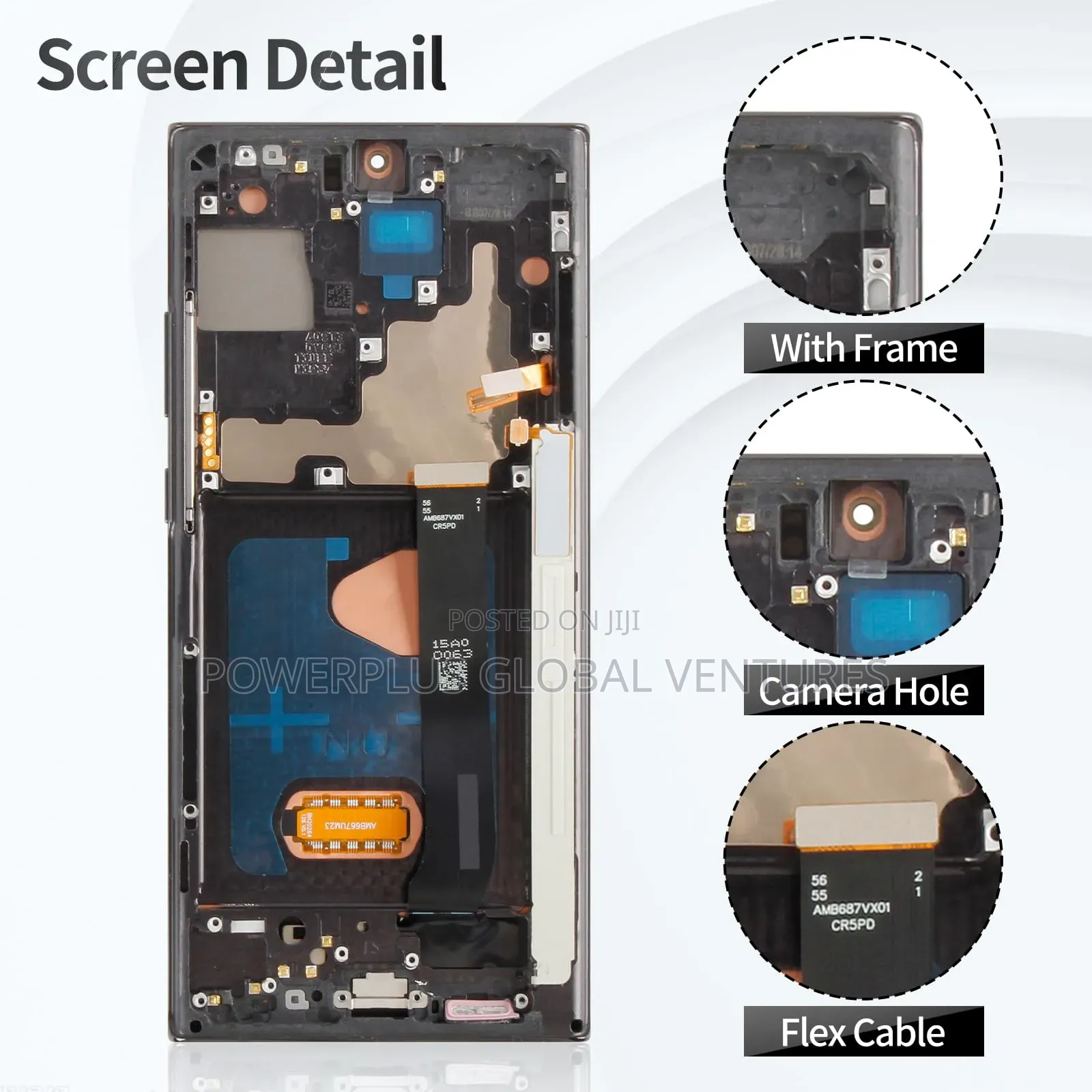 Samsung Note 20 Ultra Phone Screen With Frame - Original