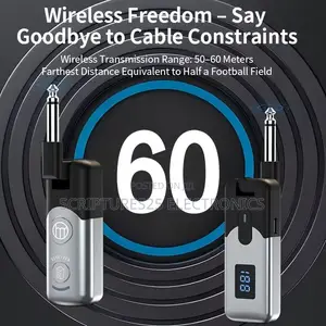 Wireless Guitar System/Wireless Jack With Battery Level Display