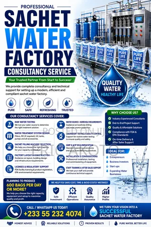Professional Water Factory Consultation