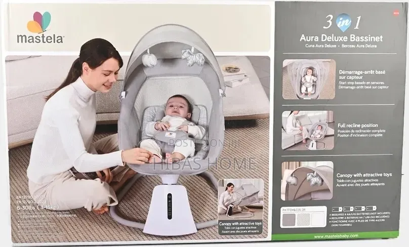 Mastela 3-in-1 Aura Deluxe Bassinet With Mosquito Net