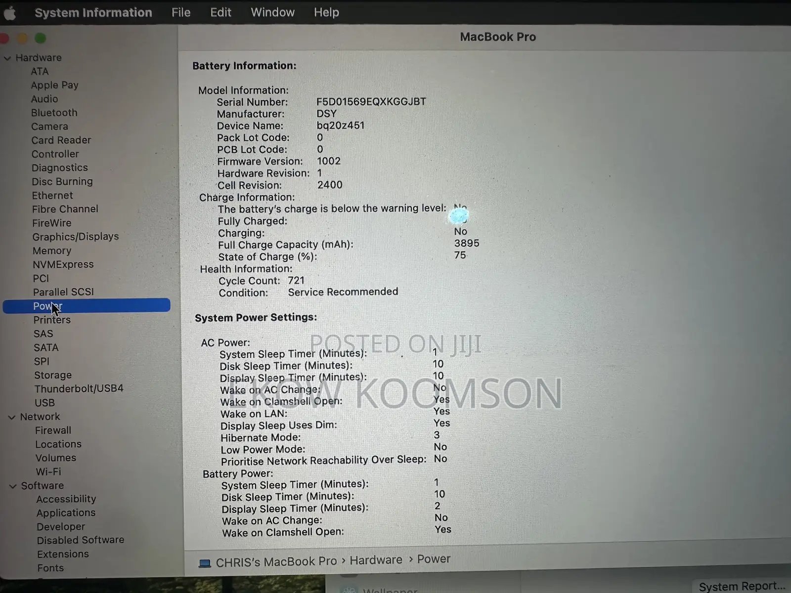 Laptop Apple MacBook Pro 2019 8GB Intel Core i7 SSD 128GB