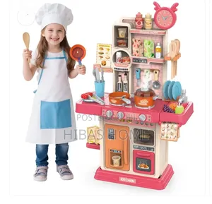 Spray Mist Kitchen Kids Play Kitchen With Sound Light Accessories