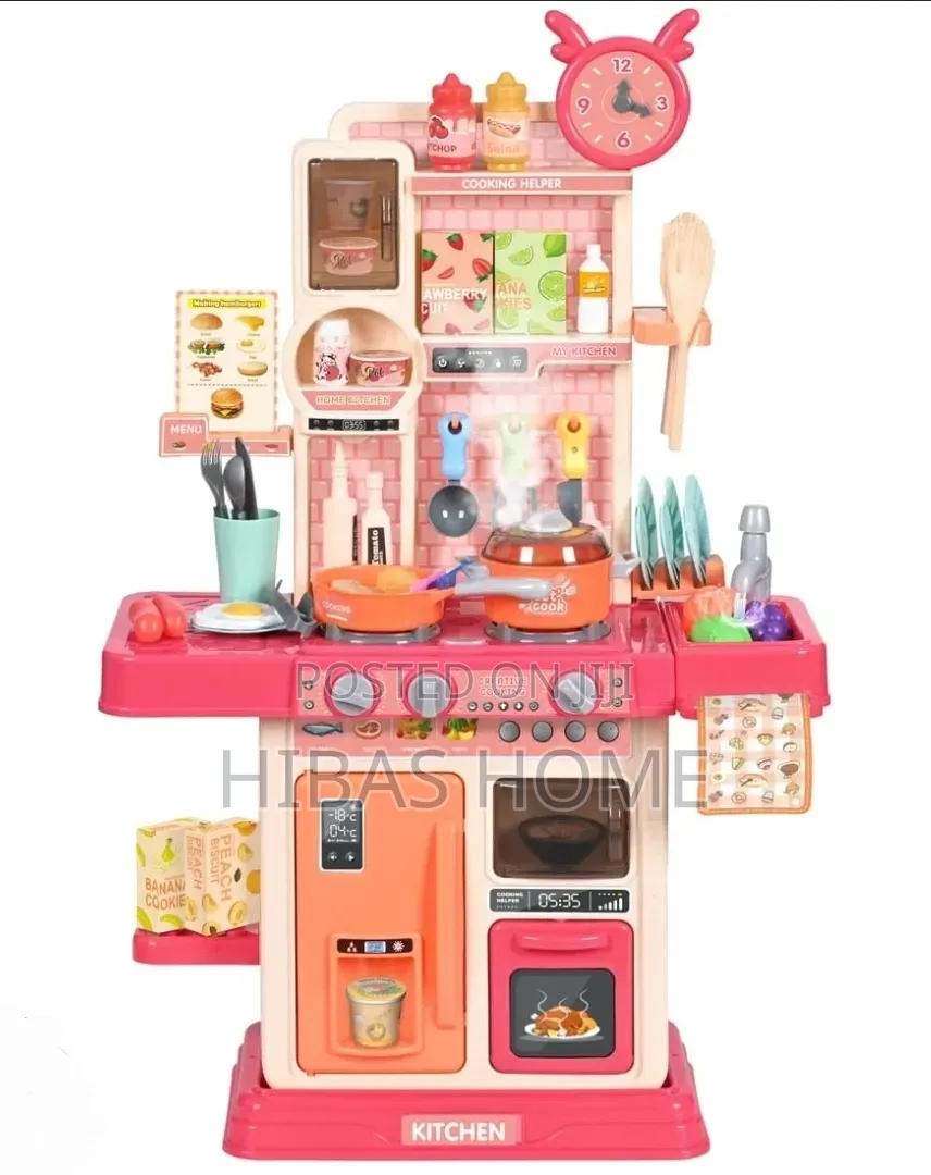 Spray Mist Kitchen Kids Play Kitchen With Sound Light Accessories