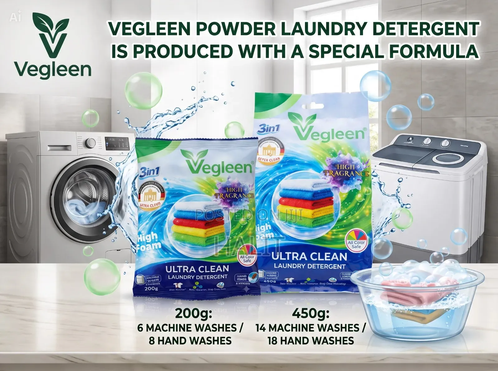 Veglen Laundry Powder Detergent